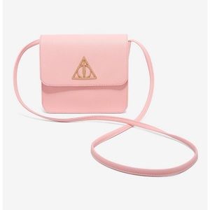 Harry Potter Pink Deathly Hallows Crossbody Bag